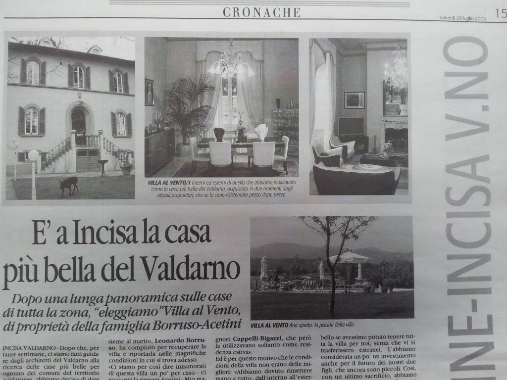 Relais Villa Al Vento Incisa in Val d'Arno Eksteriør billede